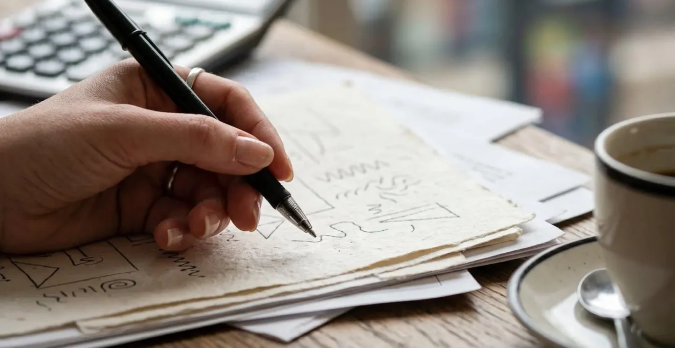 Bureau avec documents administratifs et calculatrice pour demande d'aides